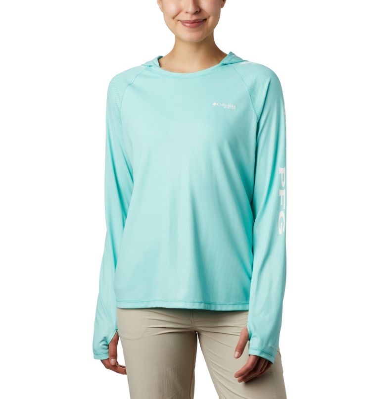Grey Women's PFG Tidal Deflector Hoodies | OMQNIG-476 - Columbia Outlet Store