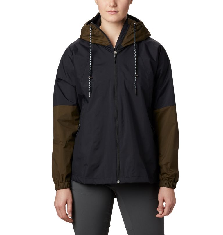 Black Olive Green Women's Park Windbreaker | SJZLUE-302 - Columbia Outlet Store