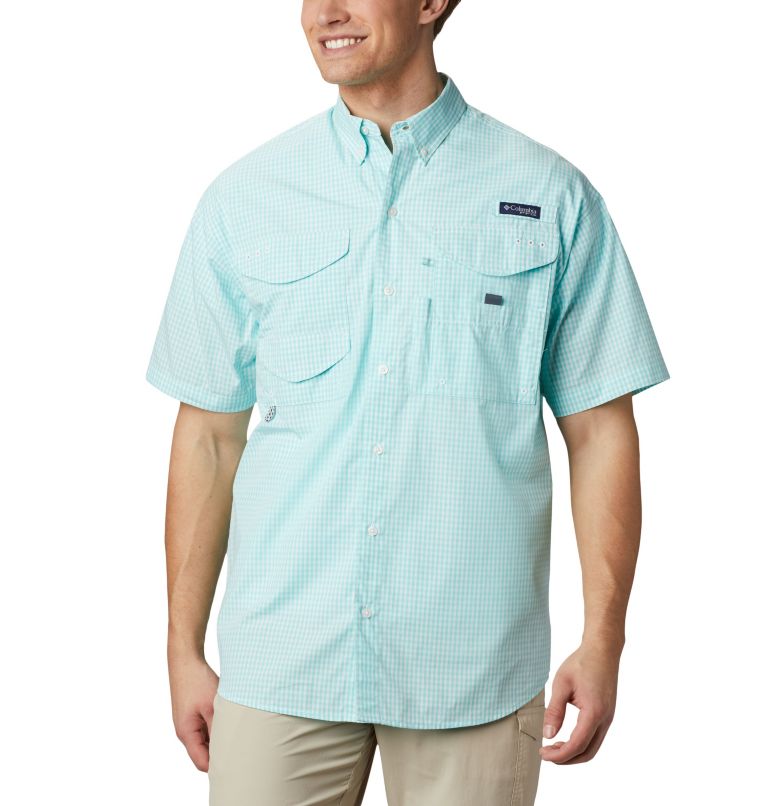 Green Men's PFG Super Bonehead Fishing Shirts | PJDIKW-853 - Columbia Outlet Store