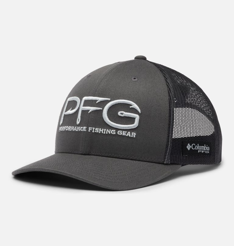 Brown Khaki Men's PFG Mesh Snap Back Baseball Cap Hats | NSEKGW-069 - Columbia Outlet Store