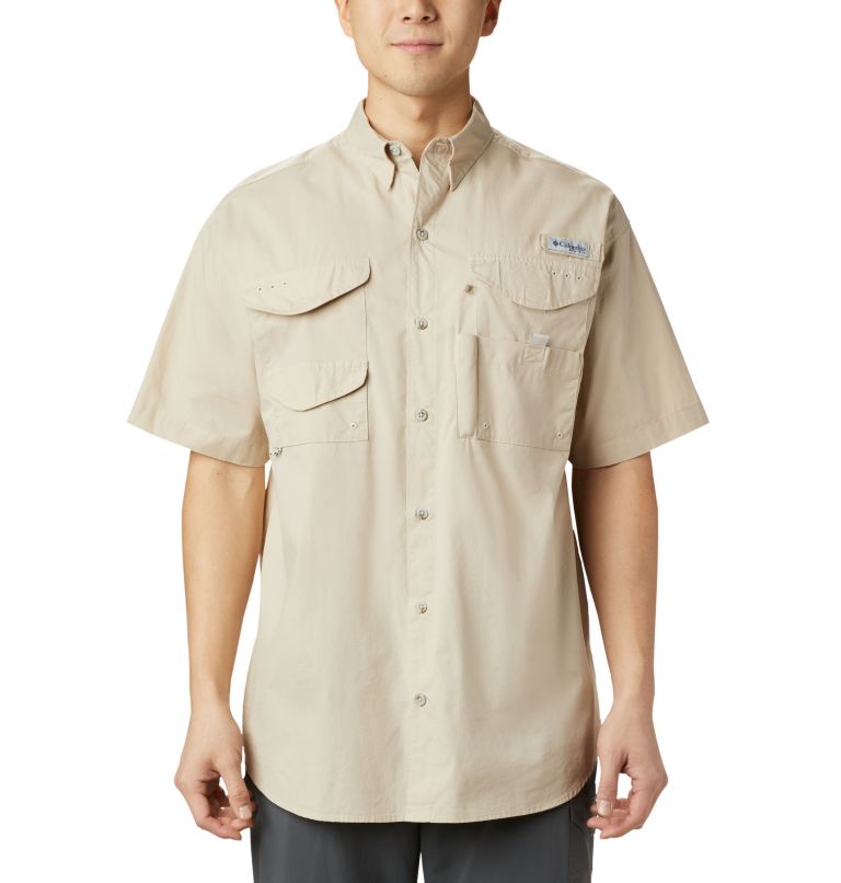 Green Men's PFG Bonehead Fishing Shirts | CDGXSP-471 - Columbia Outlet Store