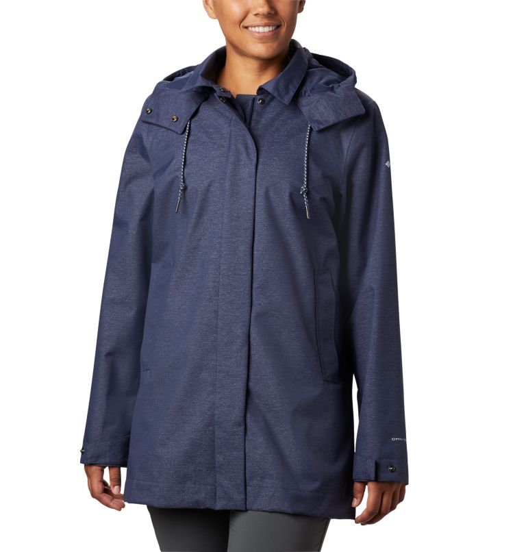 Blue Women's East Park Rain Jacket | LFRHEB-795 - Columbia Outlet Store