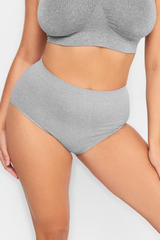 Yours YOURS Grey Seamless Non-Padded Non-Wired Bralette