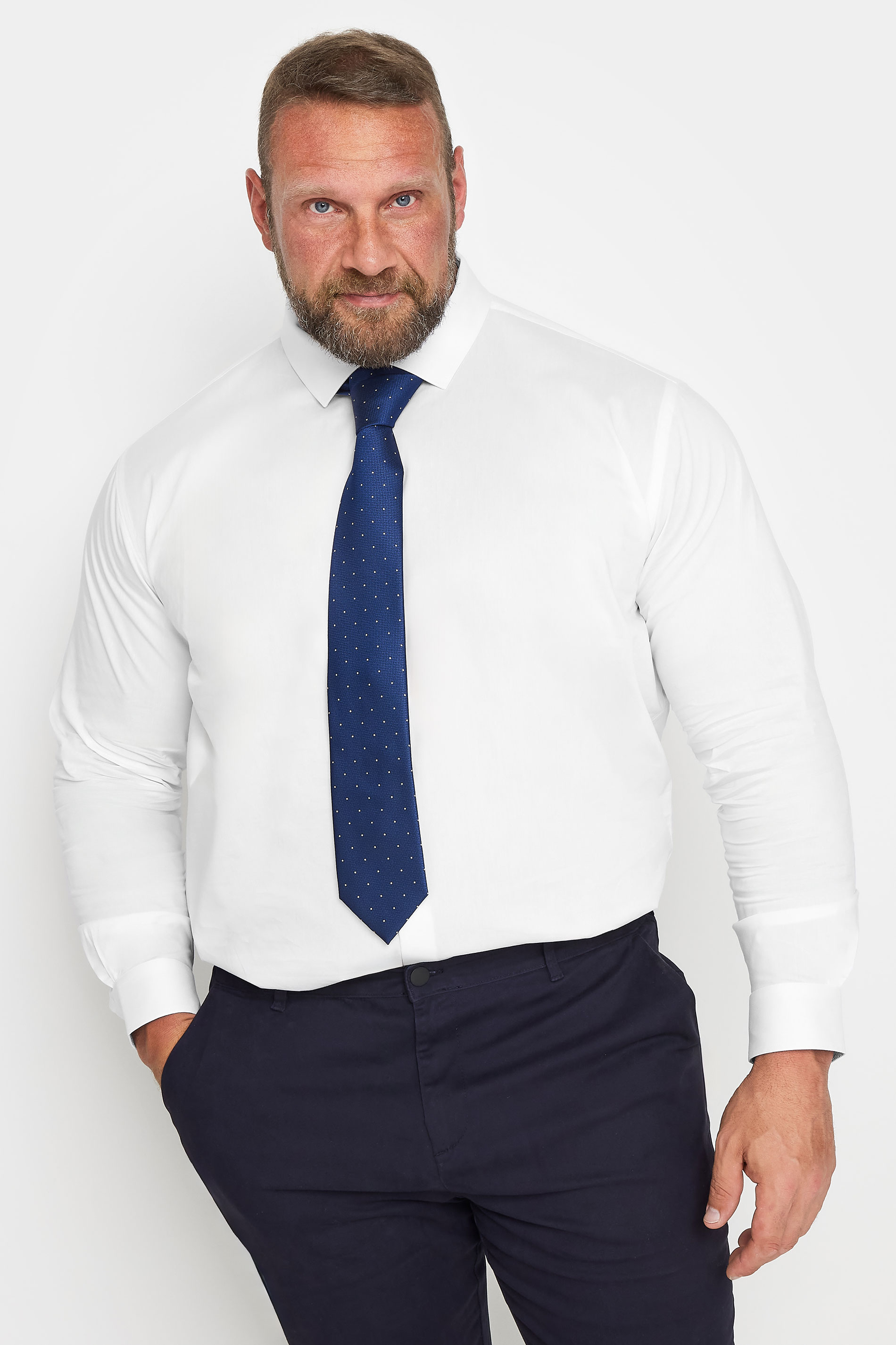 BadRhino BadRhino Tailoring Blue 2 PACK Polka Dot Textured Ties