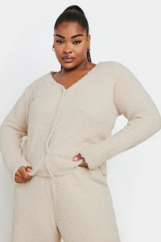 Limited Collection LIMITED COLLECTION Curve Cream Fluffy Fleece Trousers