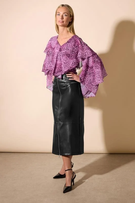 Star by Julien Macdonald STAR Black Eyelet Detail Top