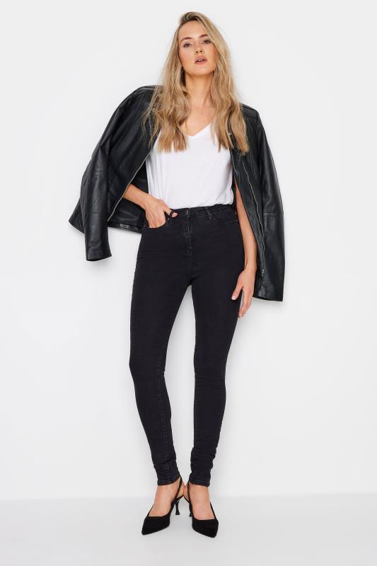 LTS LTS Tall Ivory White Textured Slash Neck Top