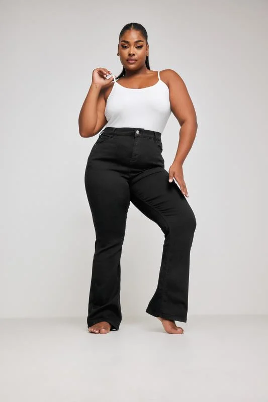 Yours YOURS Curve Black Bootcut Stretch ISLA Jeans