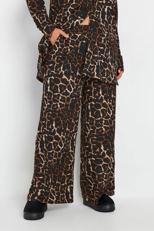 Yours YOURS Curve Brown Leopard Print Shirt