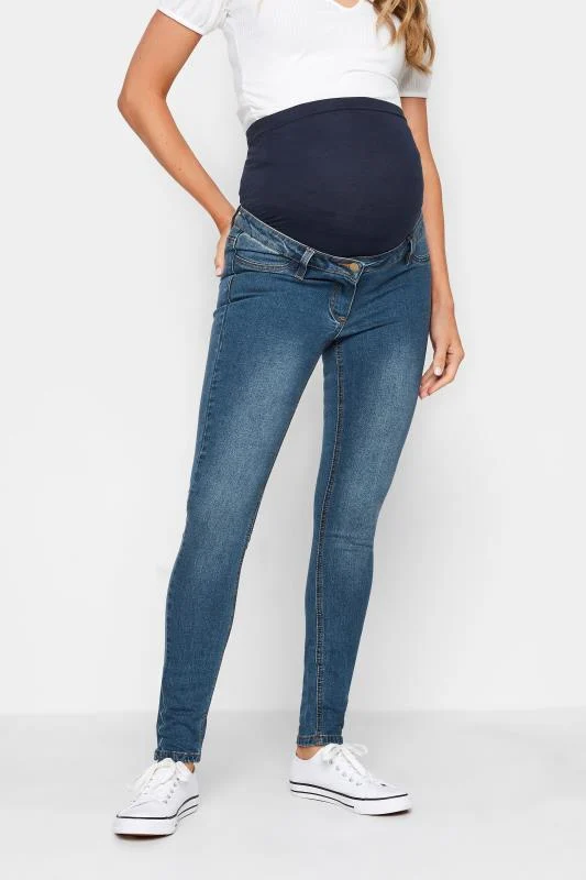 LTS LTS Tall Maternity Mid Blue Skinny AVA Jeans
