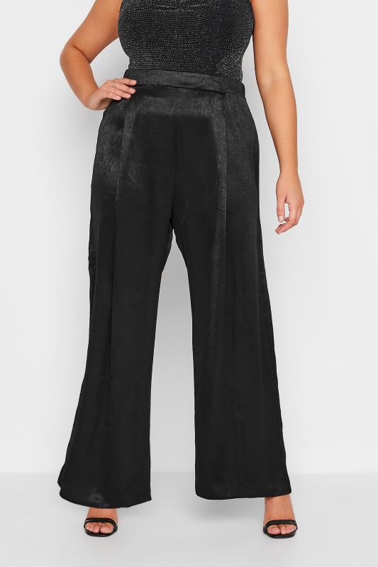 Yours YOURS Curve Charcoal Grey Zig Zag Plisse Top