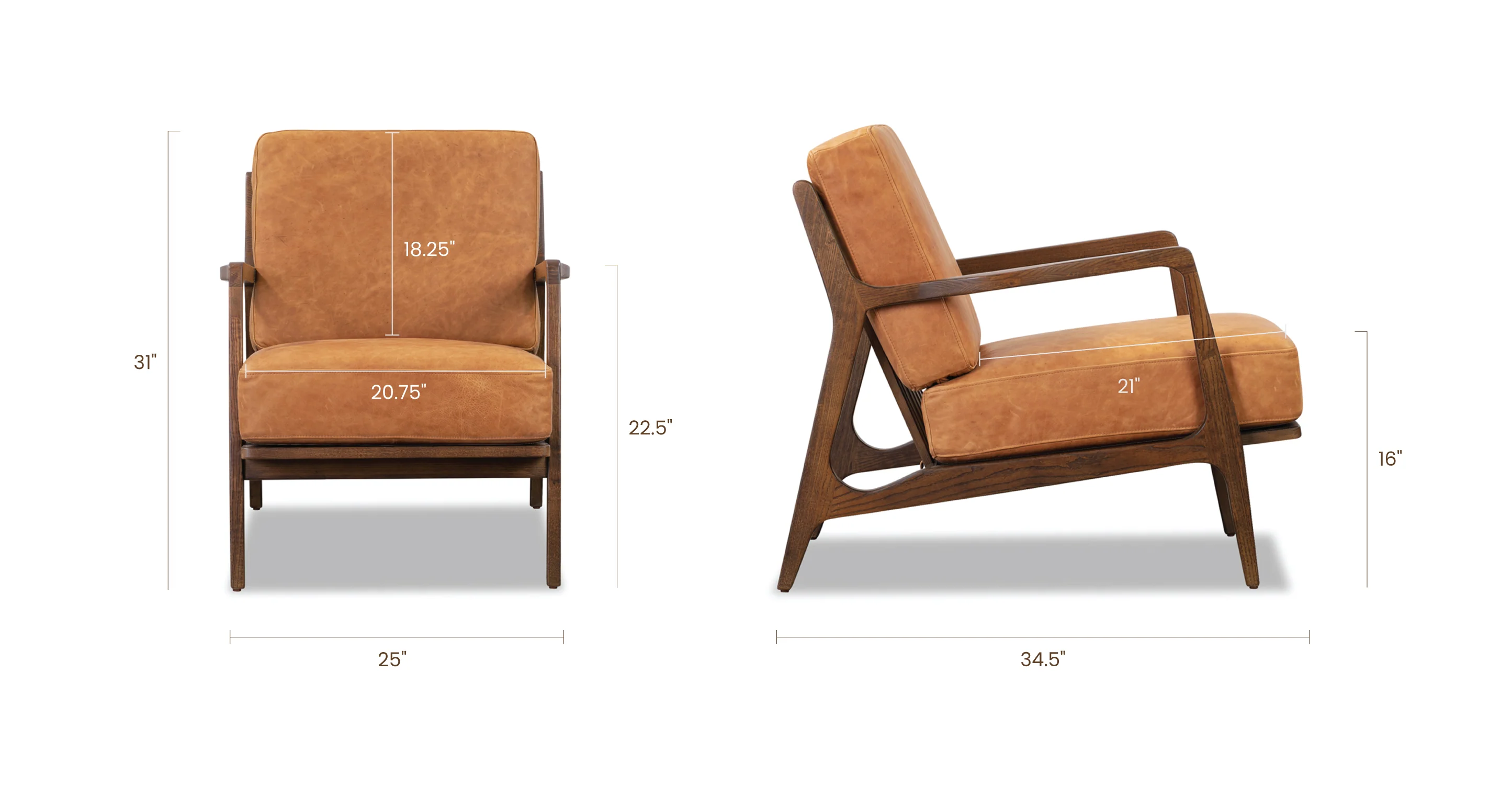 Verity Leather Lounge Chair