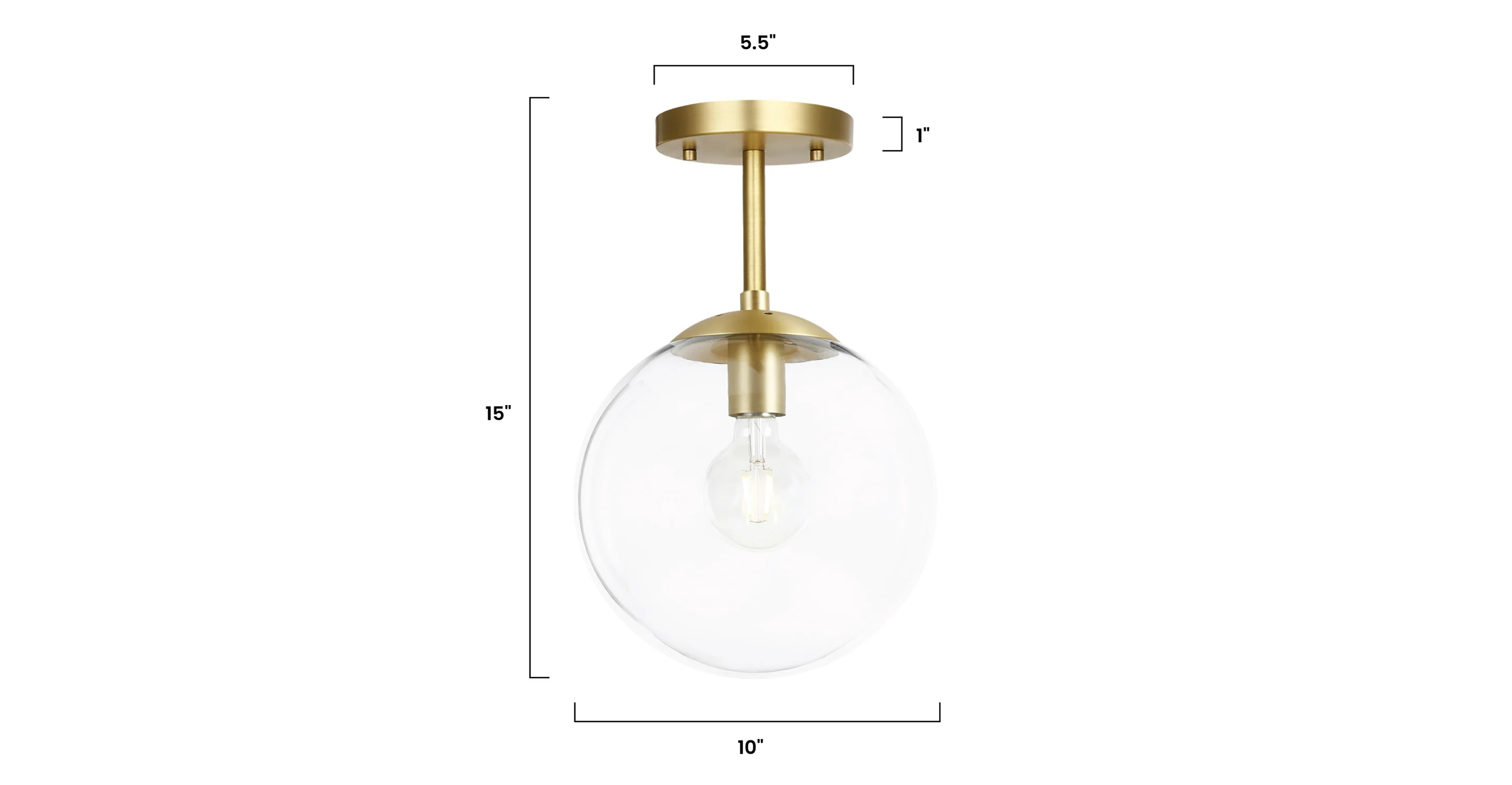 Zeno Globe Ceiling Light