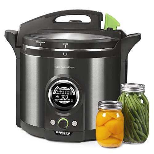 2025 Presto 02144 12Qt Digital Canner, Black Stainless