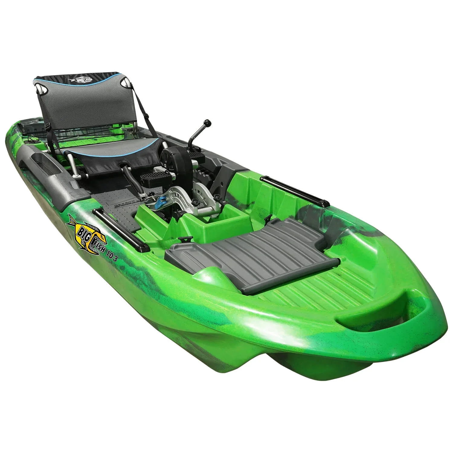 2025 3 Waters Big Fish 103 Pedal Drive Fishing Kayak, Green Camo
