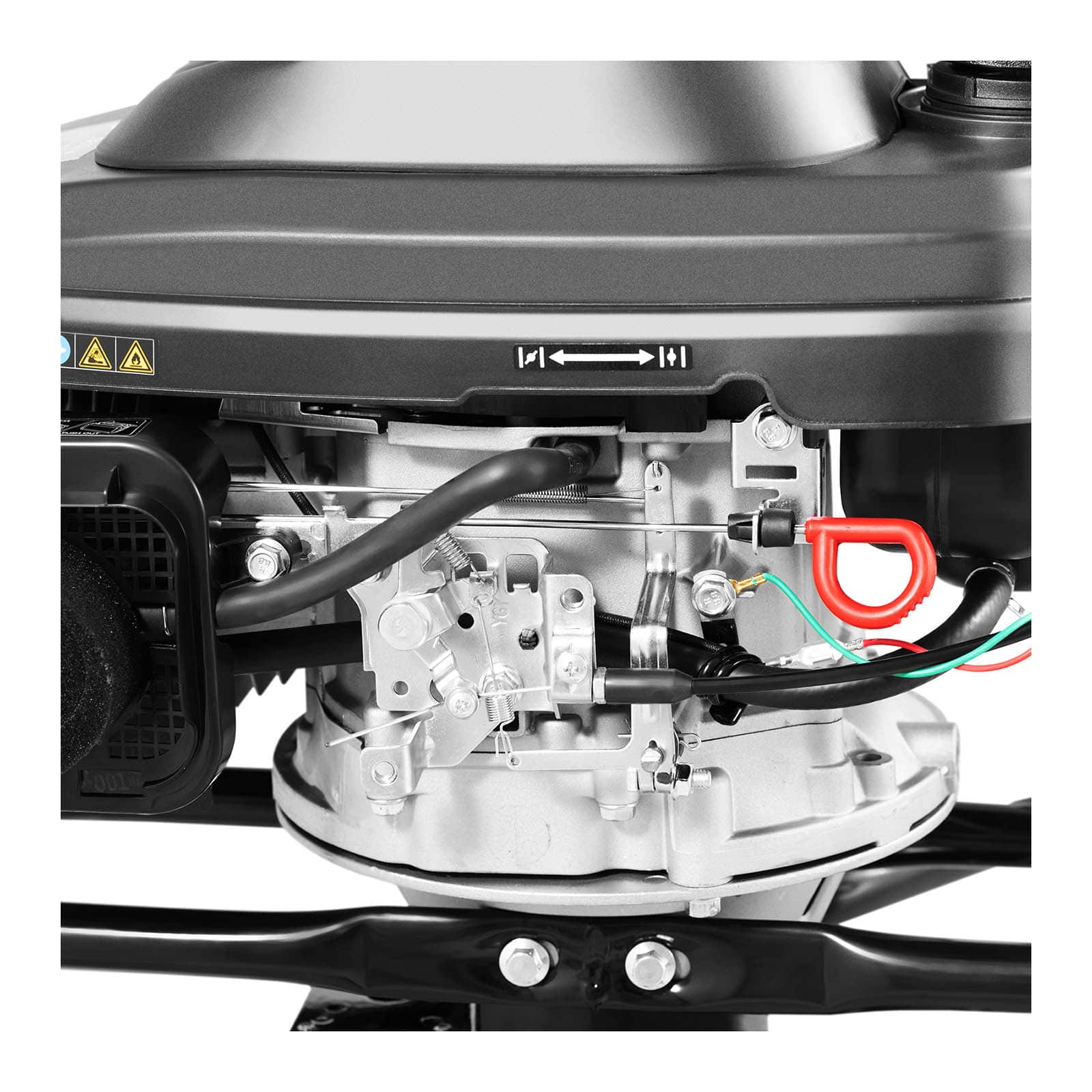 Moteur hors-bord moteur pour hors-bord moteur hors-bord 4,76 ch (puissance : 4,76 ch, vitesse de rotation : 3 350 tr/min, volume du réservoir : 1,3 l)  14_0008037