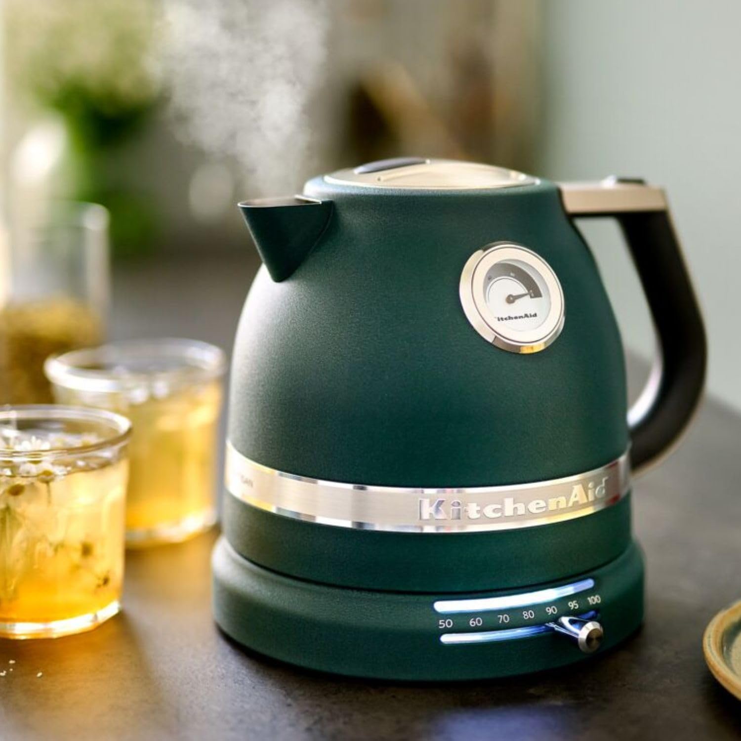 KitchenAid Artisan Bouilloire Électrique | Température Réglable | Bleu encre 1,5 L