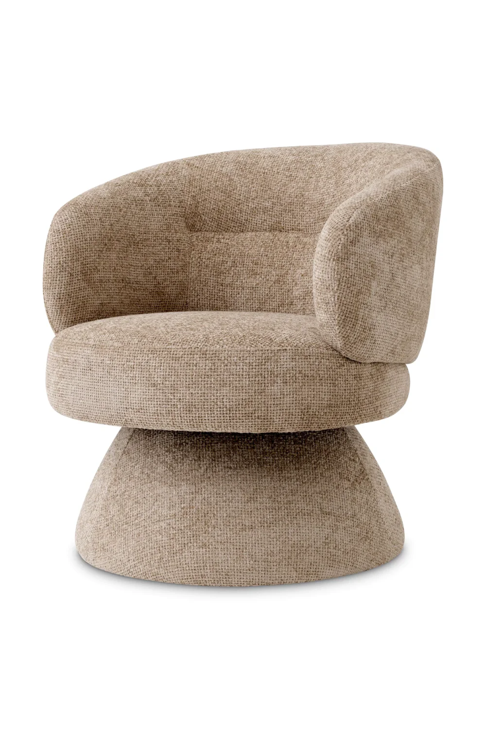 Fauteuil pivotant en Lyssa sable | Eichholtz Liberty
