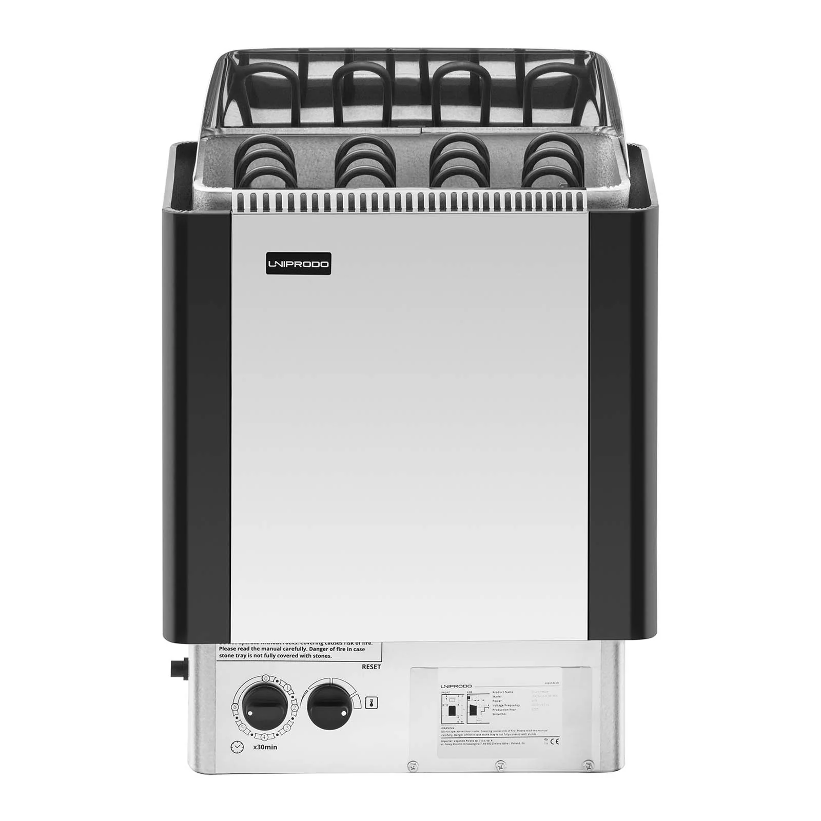 Poêle pour sauna - 6 kW - 30 à 110 °C - unité de commande comprise 14_0007678