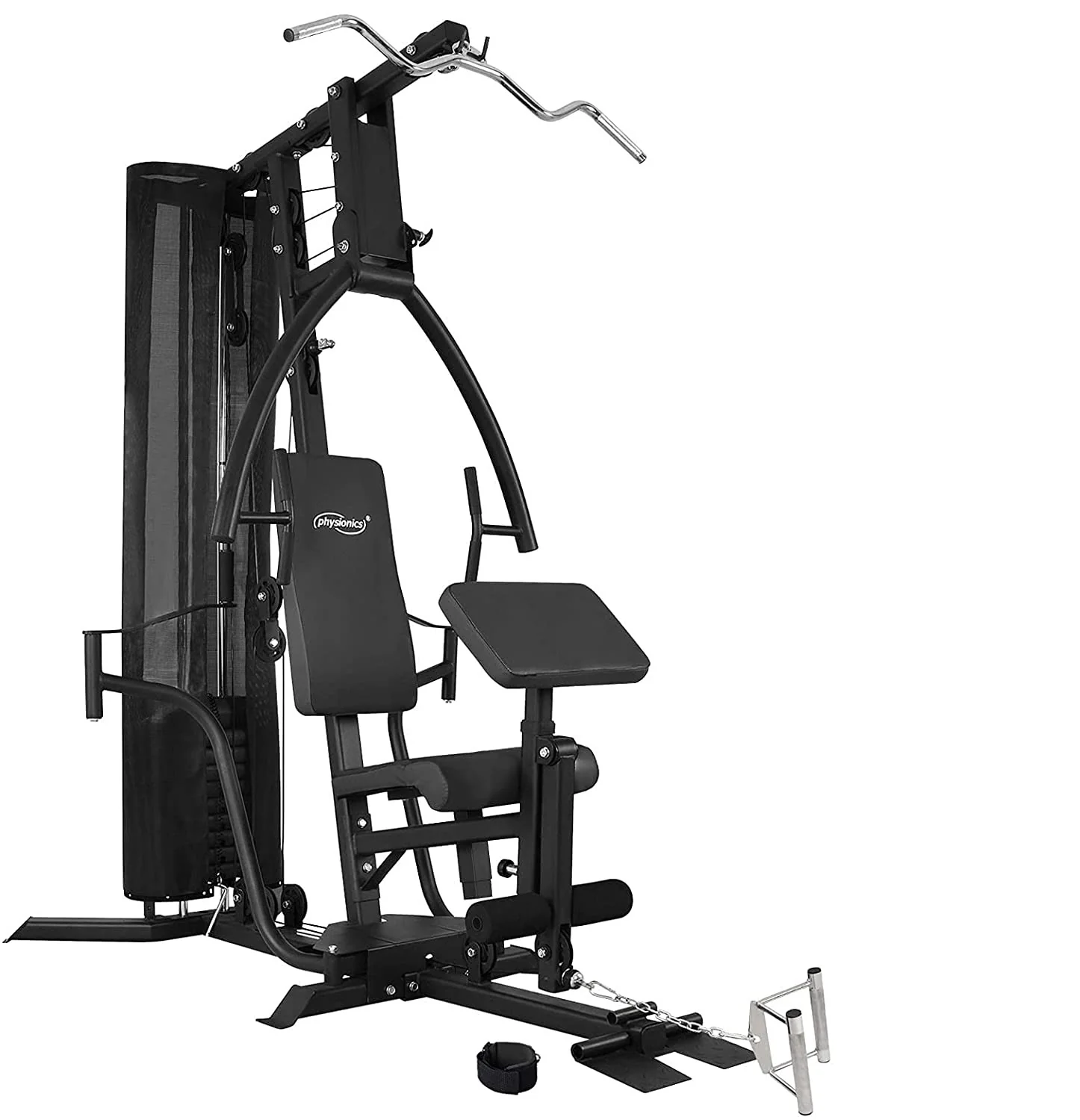 Station de musculation multifonction avec poids de 65,7 kg presse de poitrine butterfly preacher curl barre latissimus cbles banc d haltérophilie complet appareil de fitness gym 01_0000177