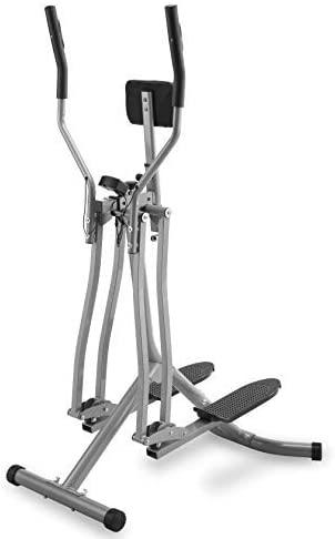 Cross trainer avec ordinateur et écran LCD capacité max 120 kg longueur de la foulée 90 cm capteur de rythme cardiaque et soutien abdominal en acier air walker vélo d'appartement 01_0000135