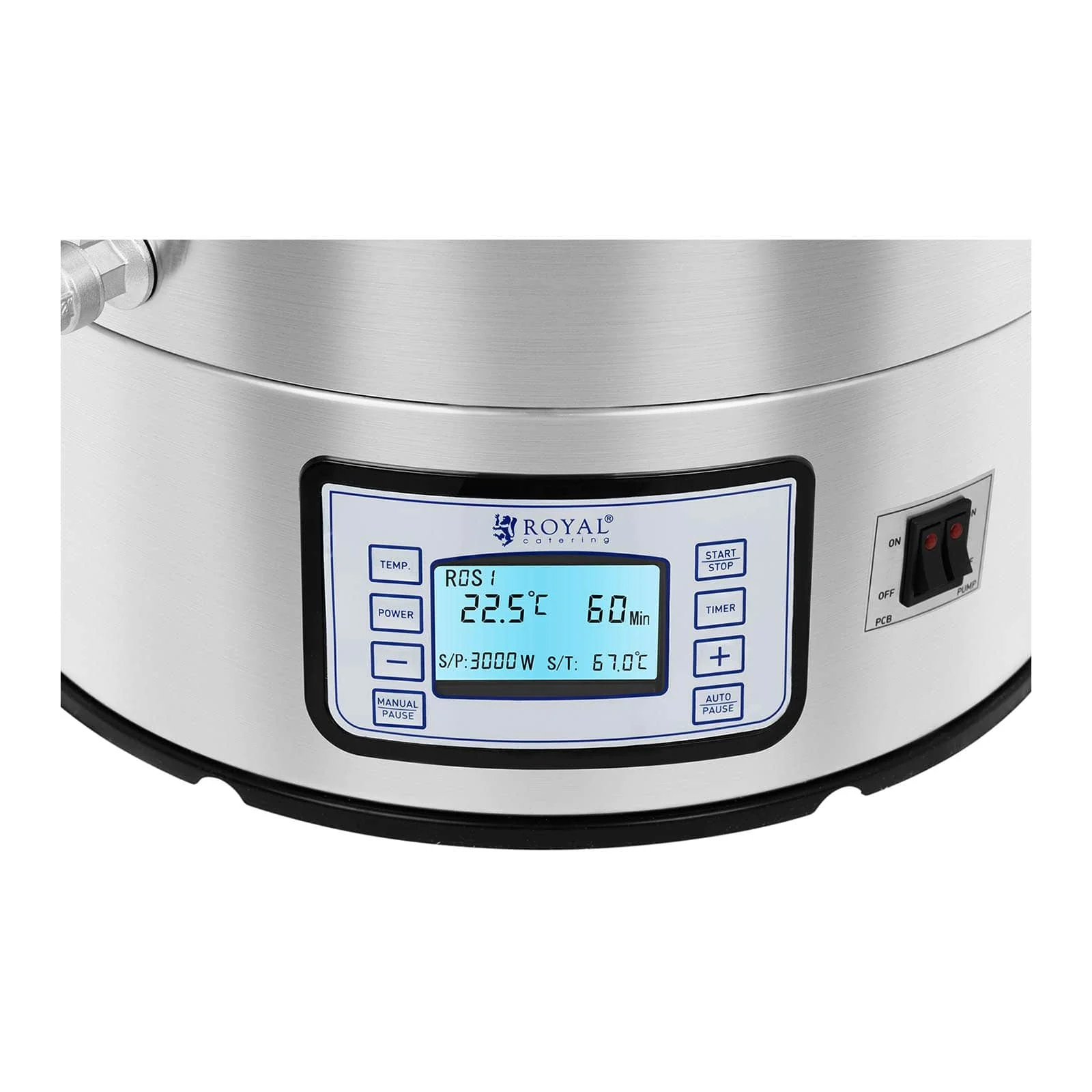 Cuve de brassage 60 litres 3 000 watts professionnel acier inoxydable 14_0004601