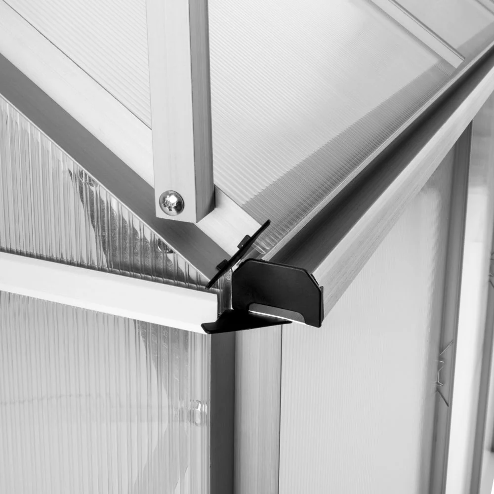 Serre de jardin jardinage outillage aluminium 375 x 185 x 195 cm 1608009