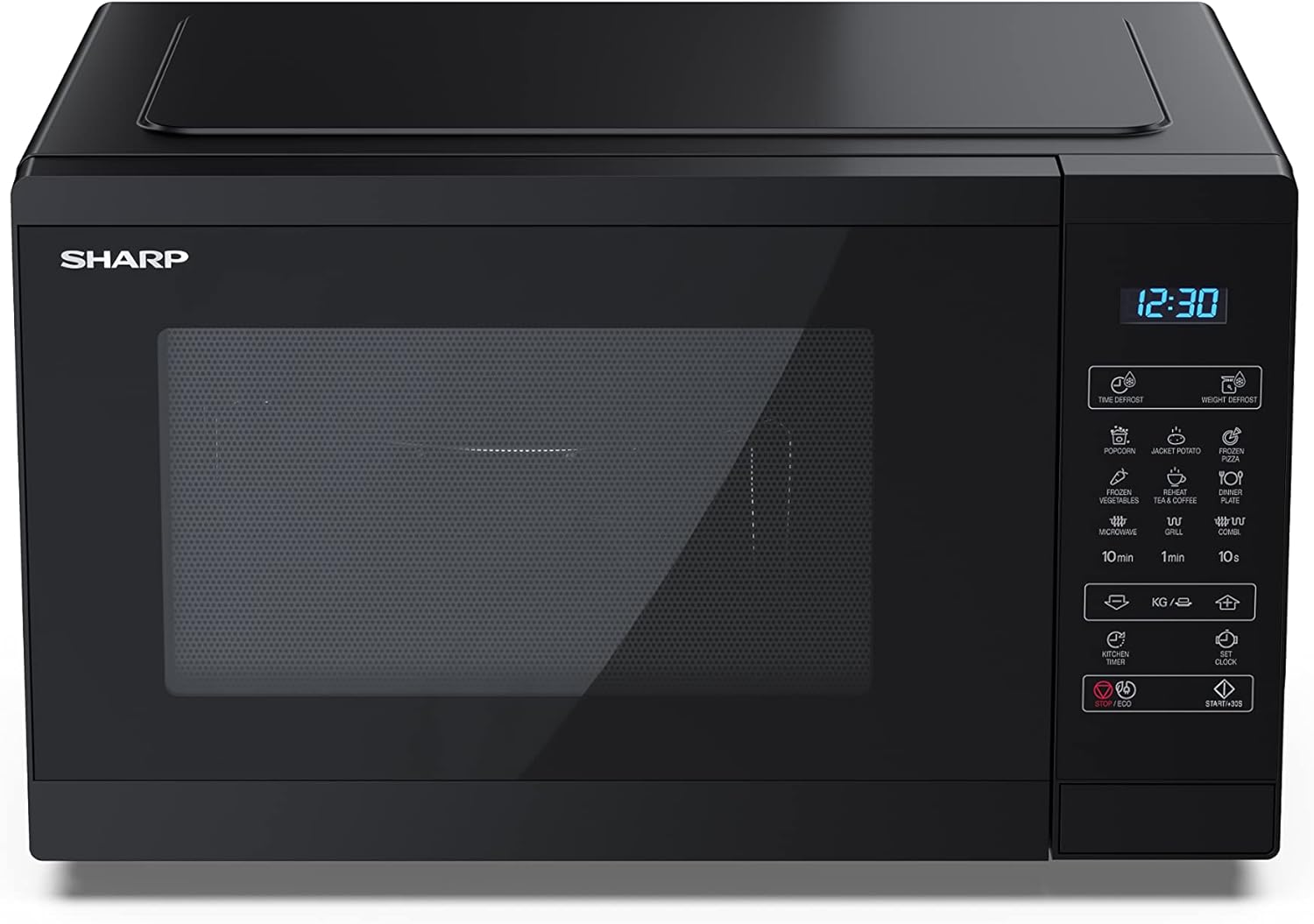 Sharp YC-MG252AE-B, Four micro-ondes, Noir de 25 litres avec gril
