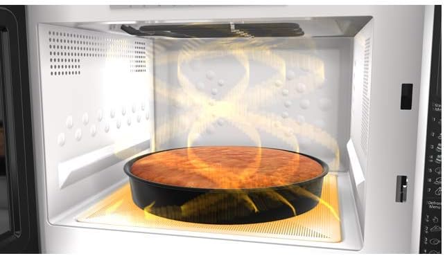 Whirlpool MWF 427 SL Four à micro-ondes Extra Space + Grill, 25 litres, argent, avec steamer, grille haute et plate Crisp + poignée, 800 + 1000 W