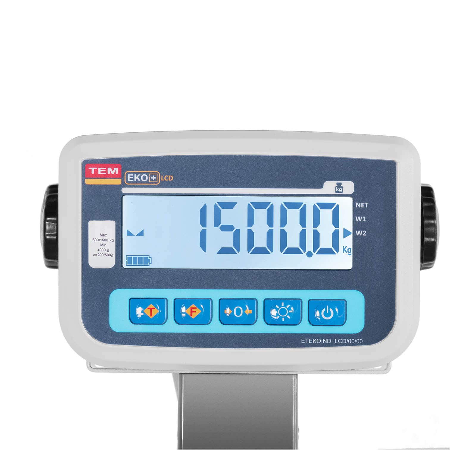 Balance pour animaux - calibrage certifié - 1 500 kg - convient aux animaux - avec grille - LCD 14_0005692