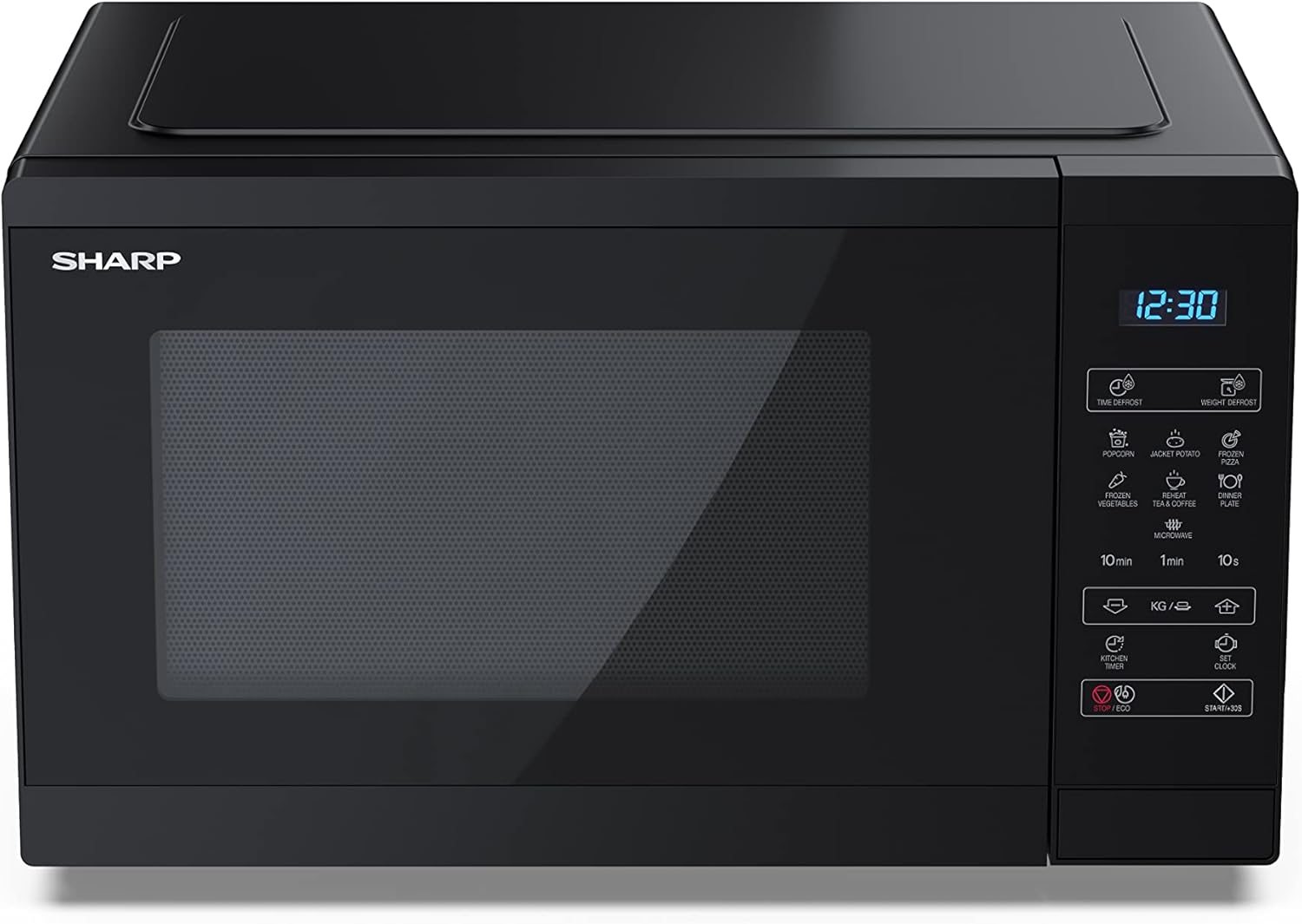 Sharp YC-MG252AE-B, Four micro-ondes, Noir de 25 litres avec gril
