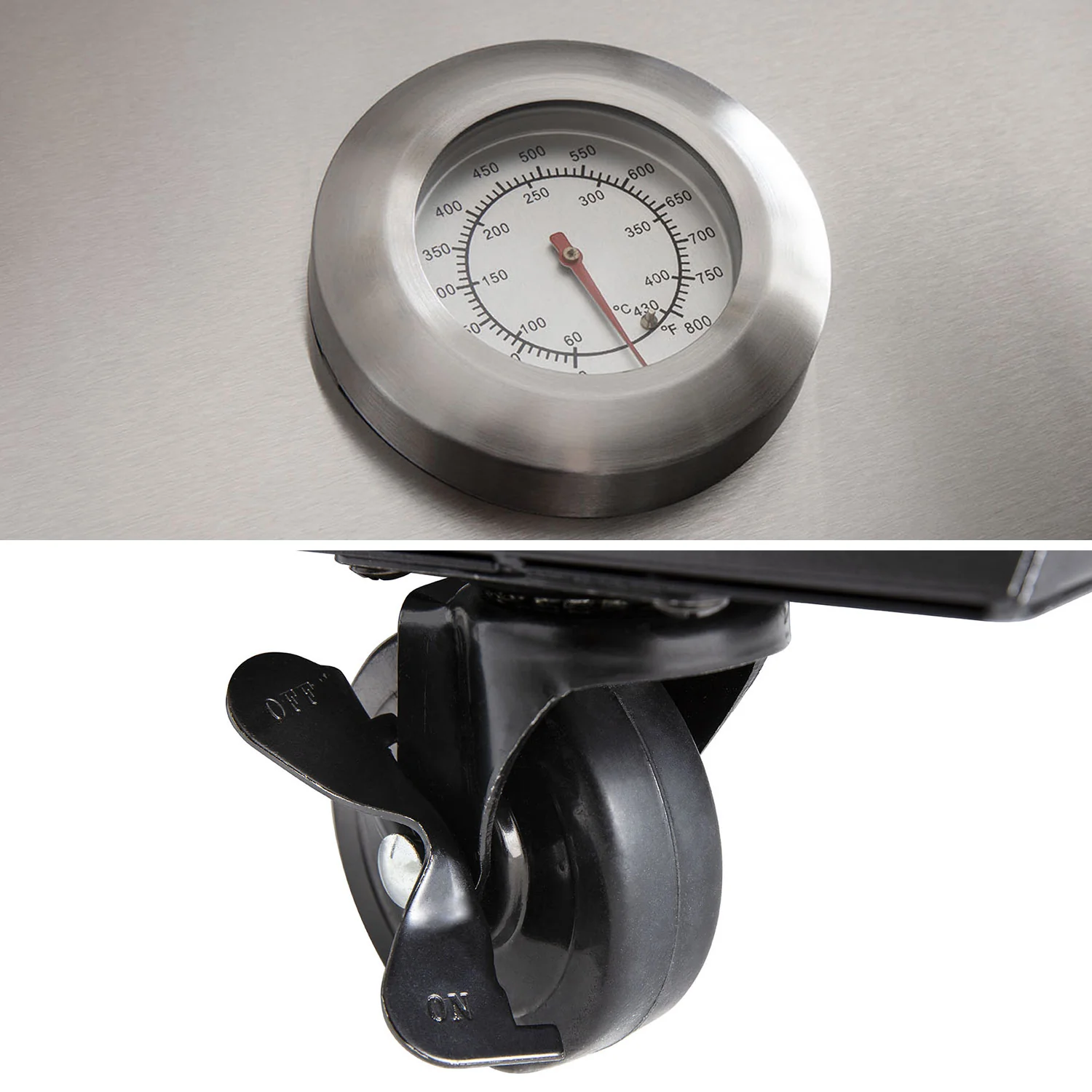 Barbecue au gaz FIDGI 4 avec desserte Cook'in Garden