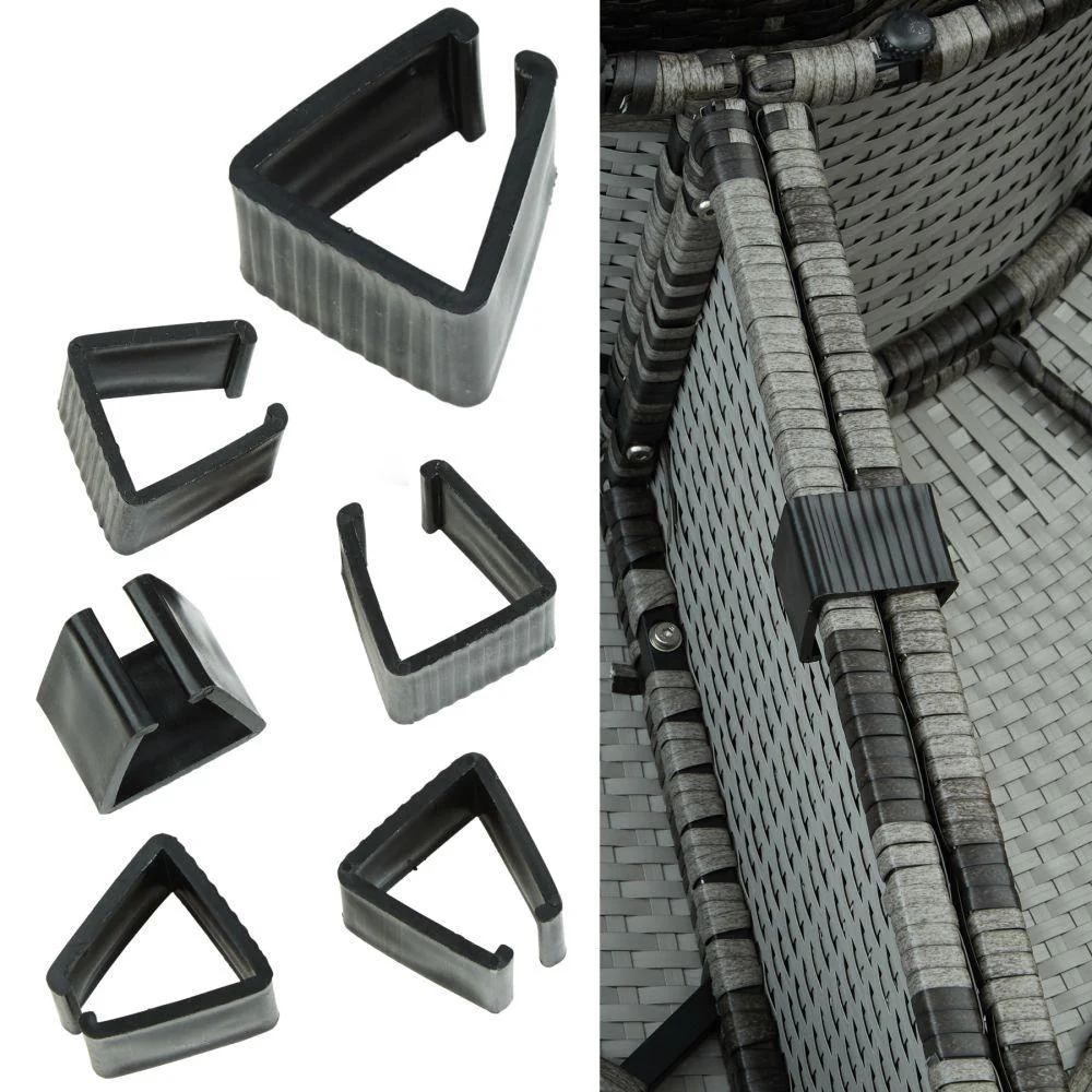 Bain de soleil transat meuble jardin rond modulable gris 2208062