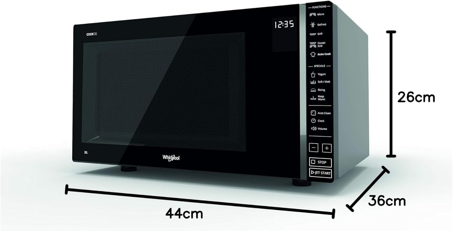 Whirlpool MWP 303 SB Four à micro-ondes, 30 litres, argent/noir