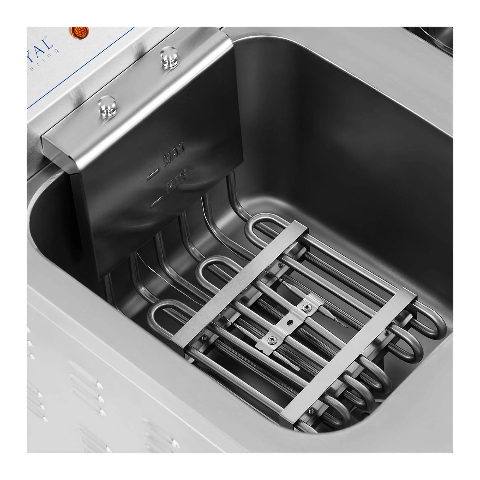 Friteuse électrique double 26 litres 10 000 watts robinet zone froide armoire professionnel acier inoxydable 14_0003983