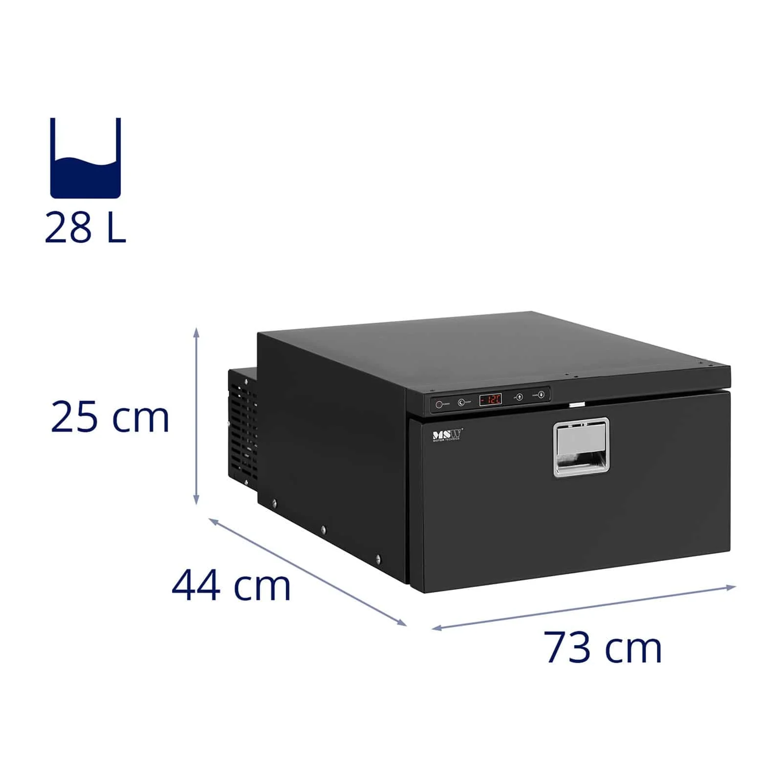Frigo minifrigo portable voiture 28 litres 12 - 10 °C -12/24 V (CC) noir 14_0004436