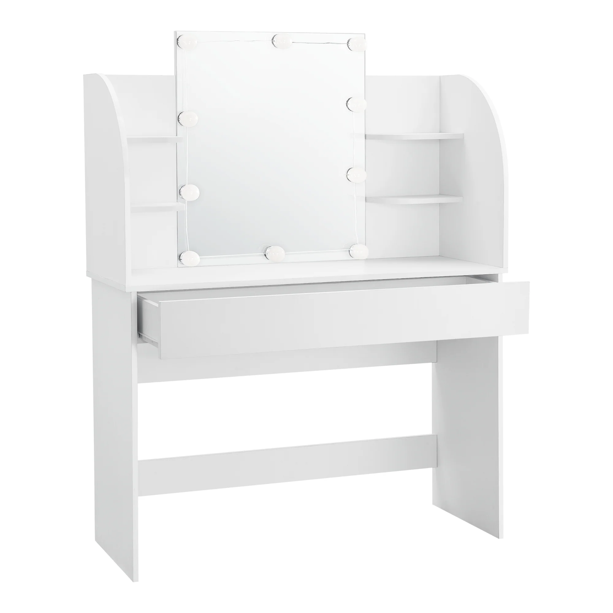 Coiffeuse table de maquillage avec 10 led blanc 03_0006815
