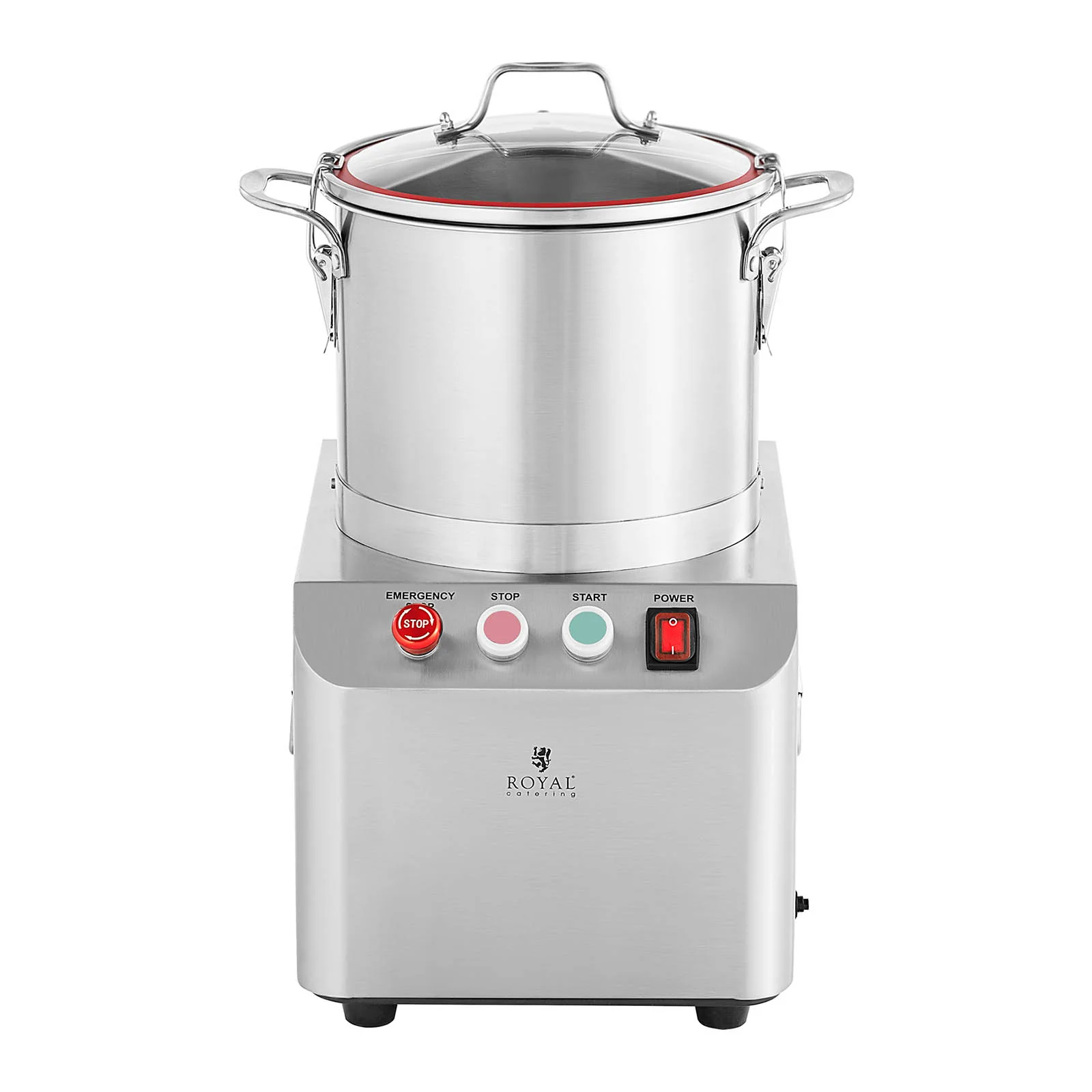 Cutter de cuisine 1400 tr/min 8 litres professionnel acier inoxydable 14_0004528