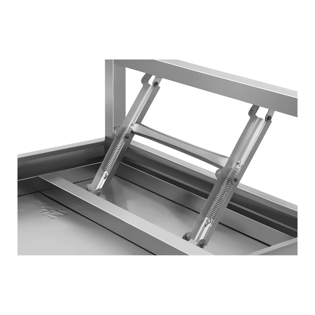 Table de travail cuisine professionnelle acier inox pliable 120 x 60 cm 14_0003706