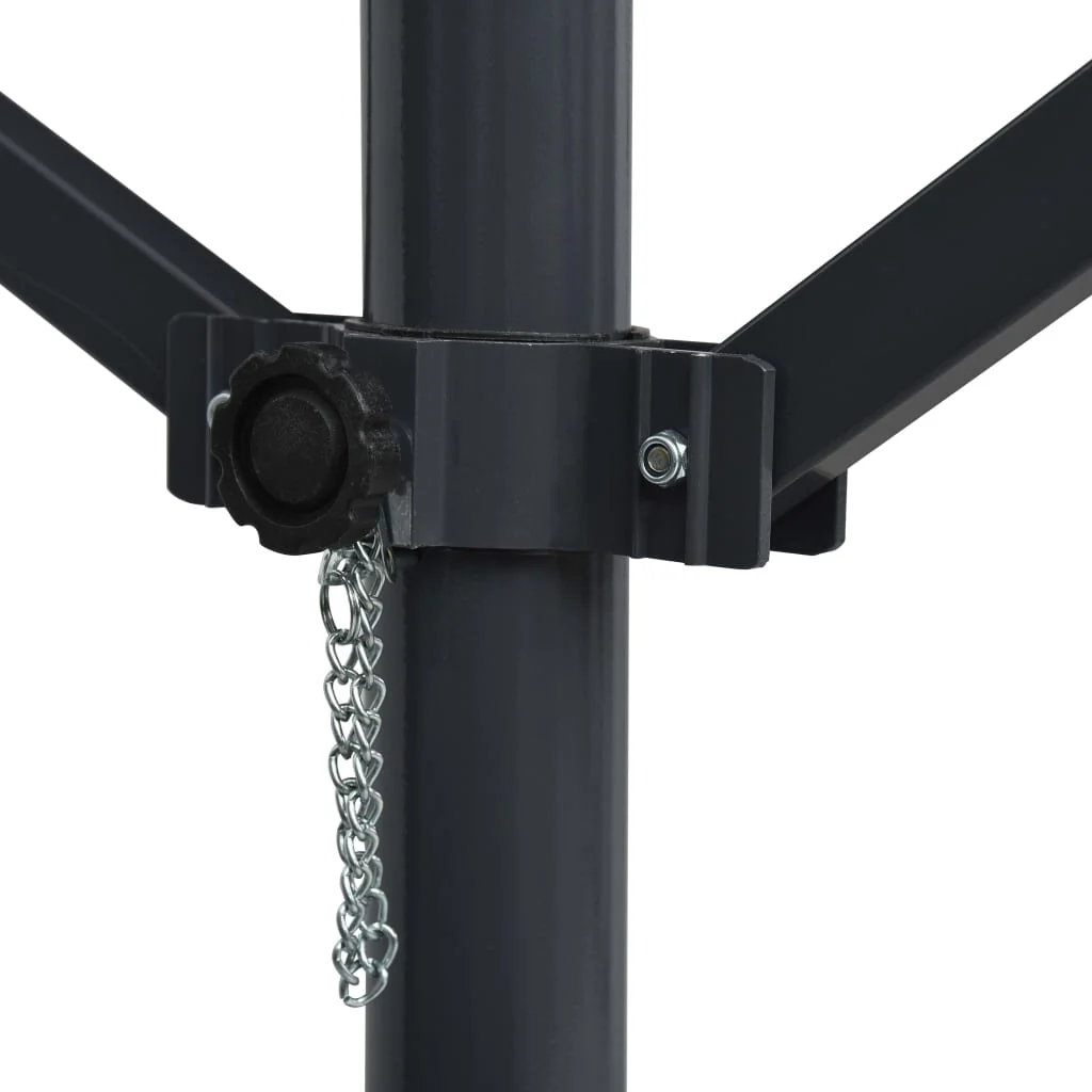 Auvent imperméable sur pied 300 x 300 cm anthracite 02_0007476