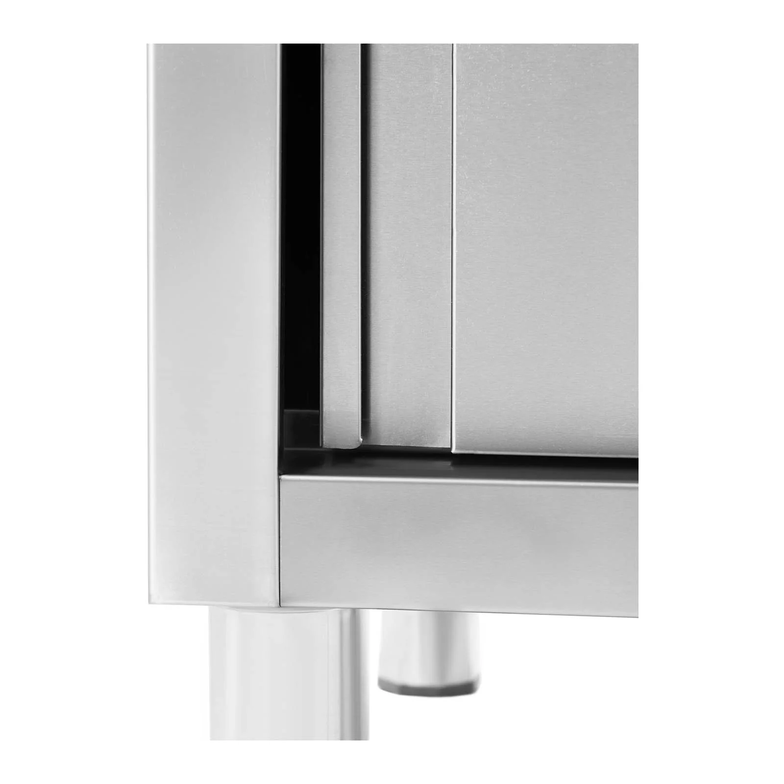 Plonge inox sur meuble 2 bacs acier inoxydable - 400 x 400 x 250 mm professionnelle  14_0005016
