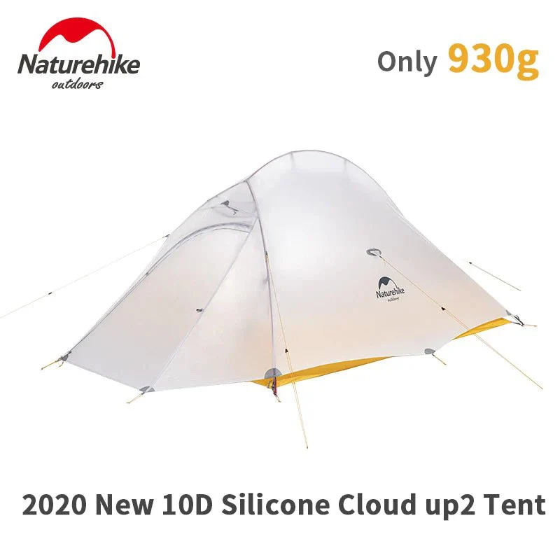 Tente à double-parois ultralégère pour la randonnée, le trekking, le bivouac 2 personnes 930g  Naturehike – Cloud Up Ultralight 10D