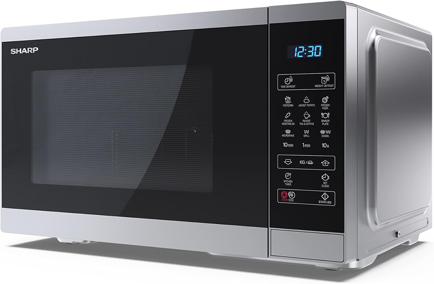 Sharp YC-MG252AE-B, Four micro-ondes, Noir de 25 litres avec gril