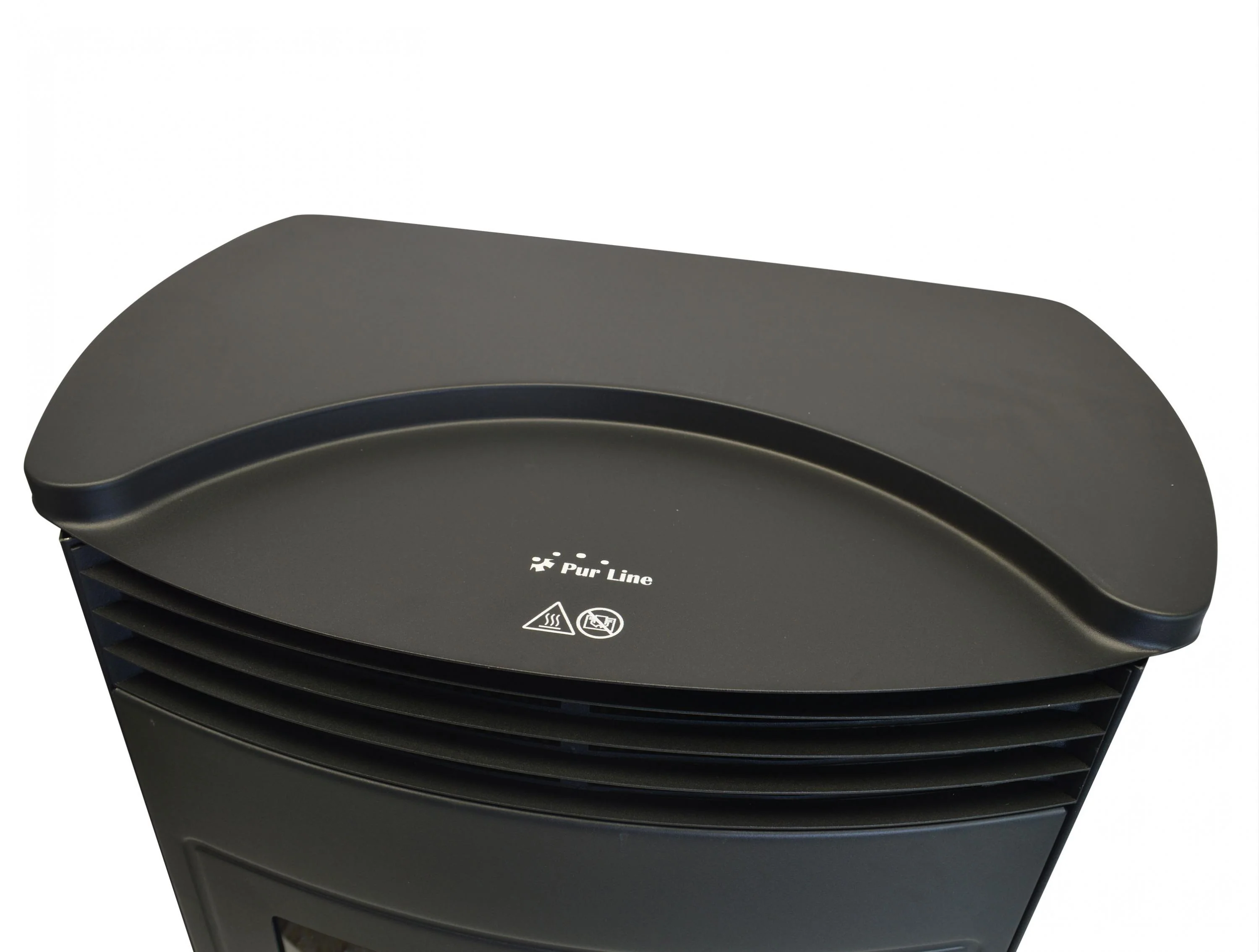 Poêle électrique en acier noir de 2000W