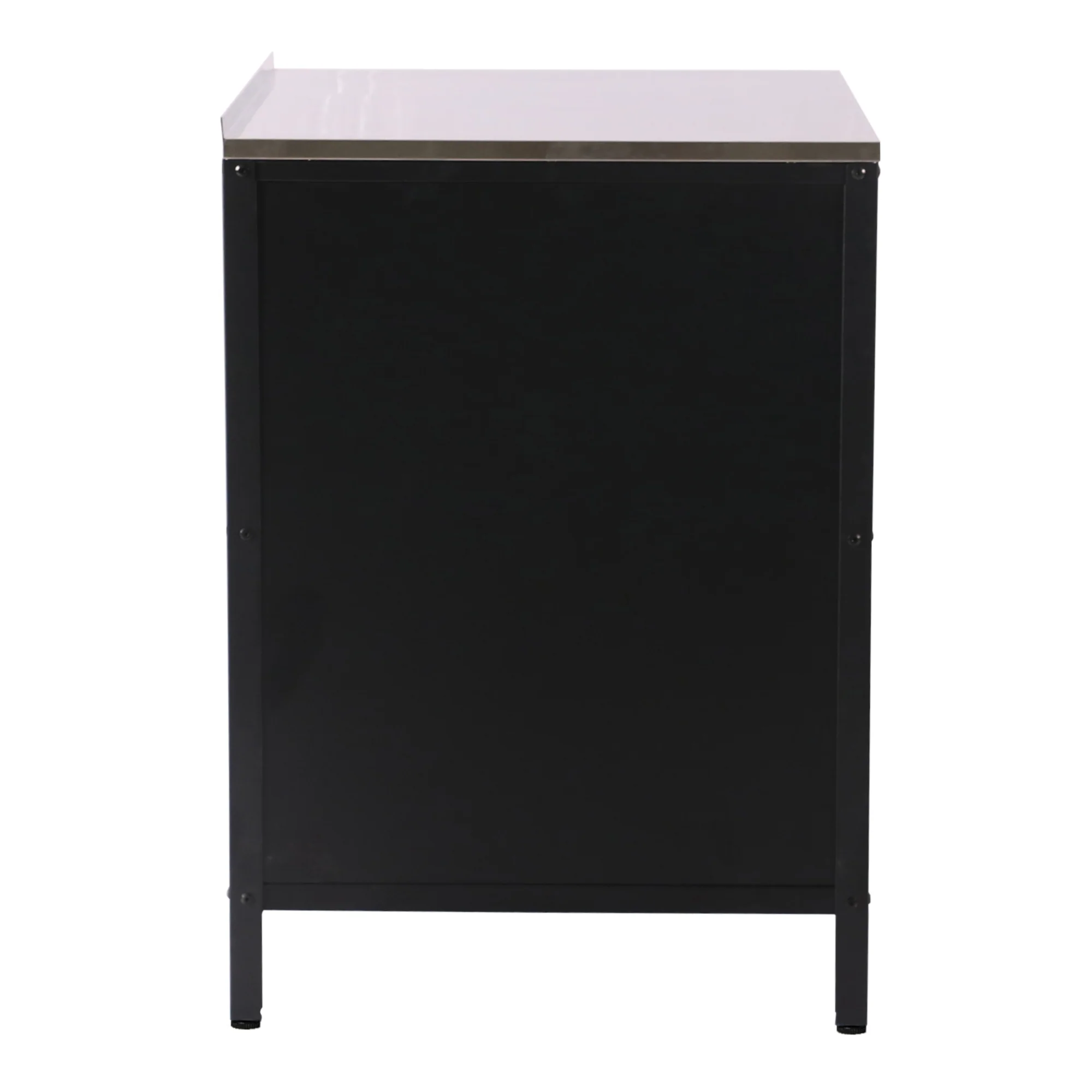 Armoire de jardin acier laqué 92 x 80 x 50 cm noir mat 03_0006354