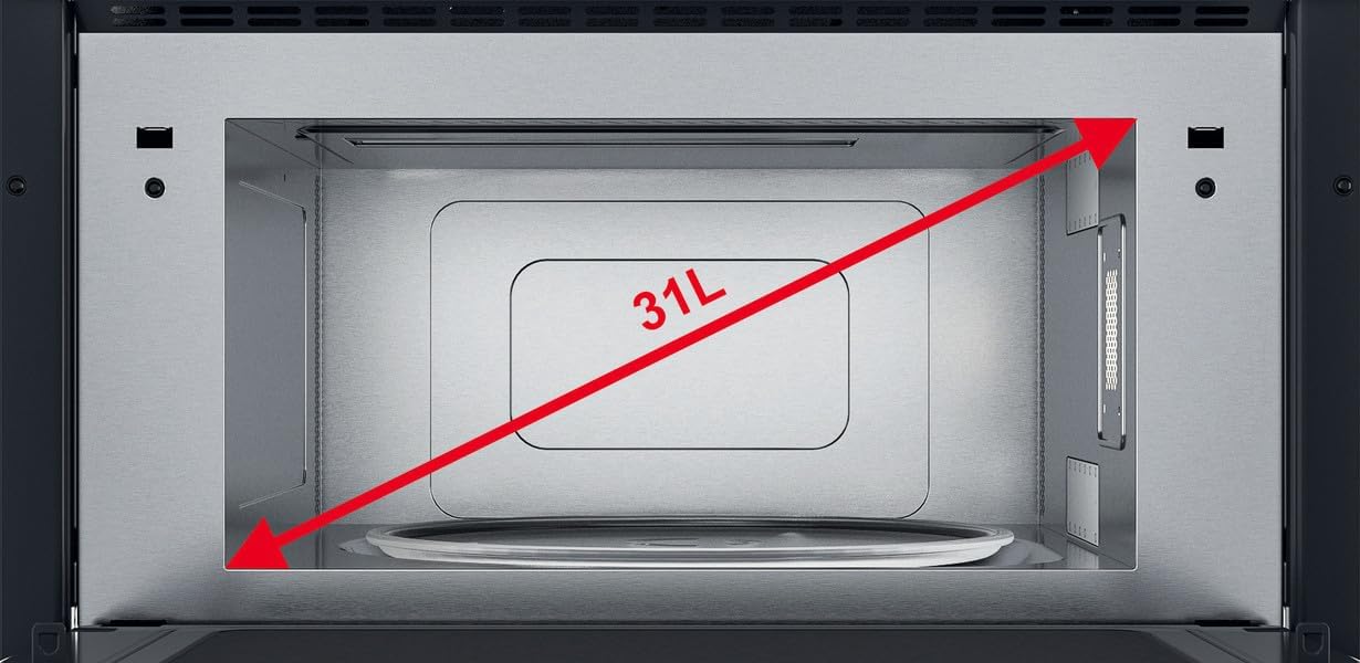 Whirlpool Micro ondes Grill Encastrable AMW730IX - Integrable Inox - 31 litres - 1000 W [Classe énergétique B]