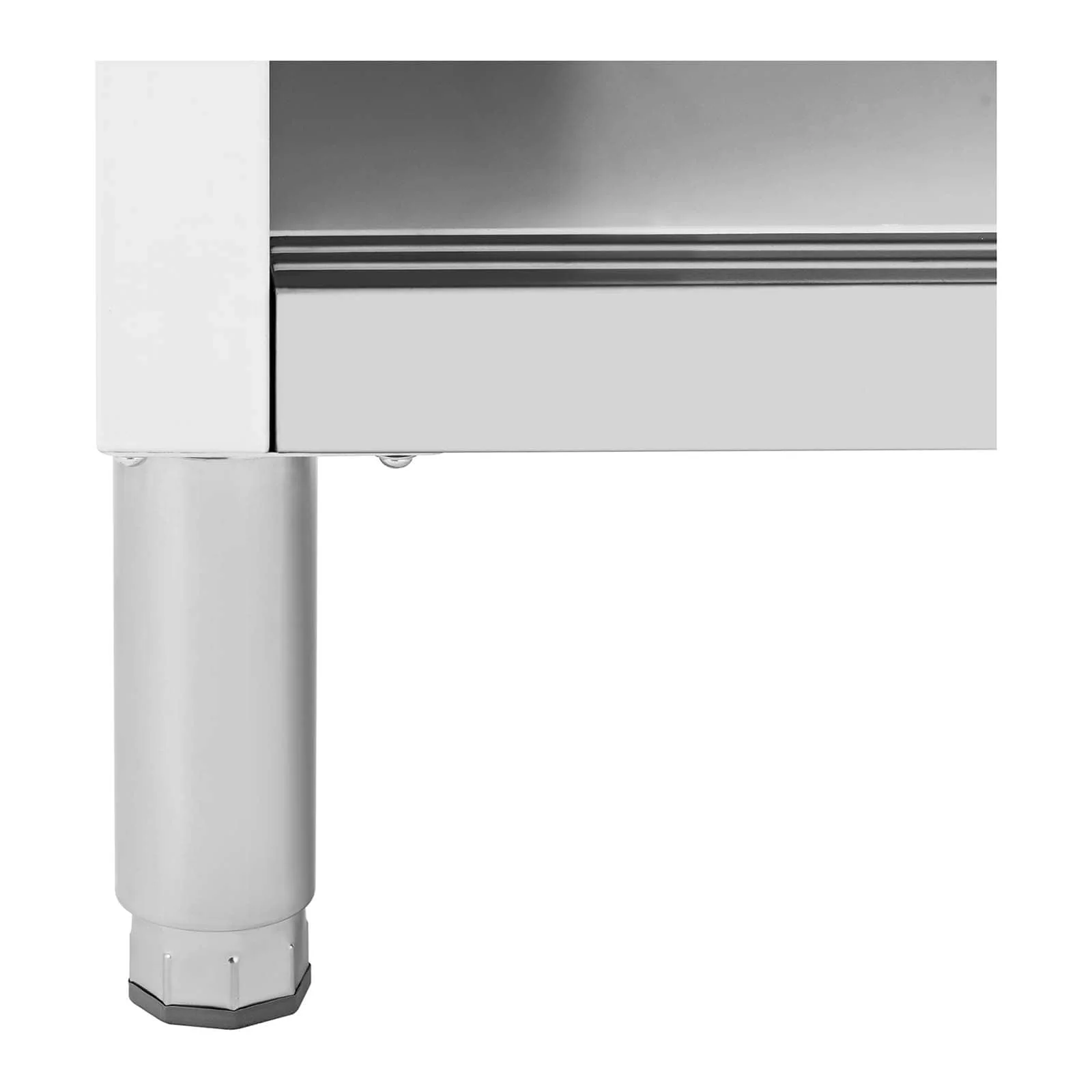 Meuble bas en acier inoxydable armoire en inox armoire de travail en inox 100x 50cm capacité de 285kg  14_0005011