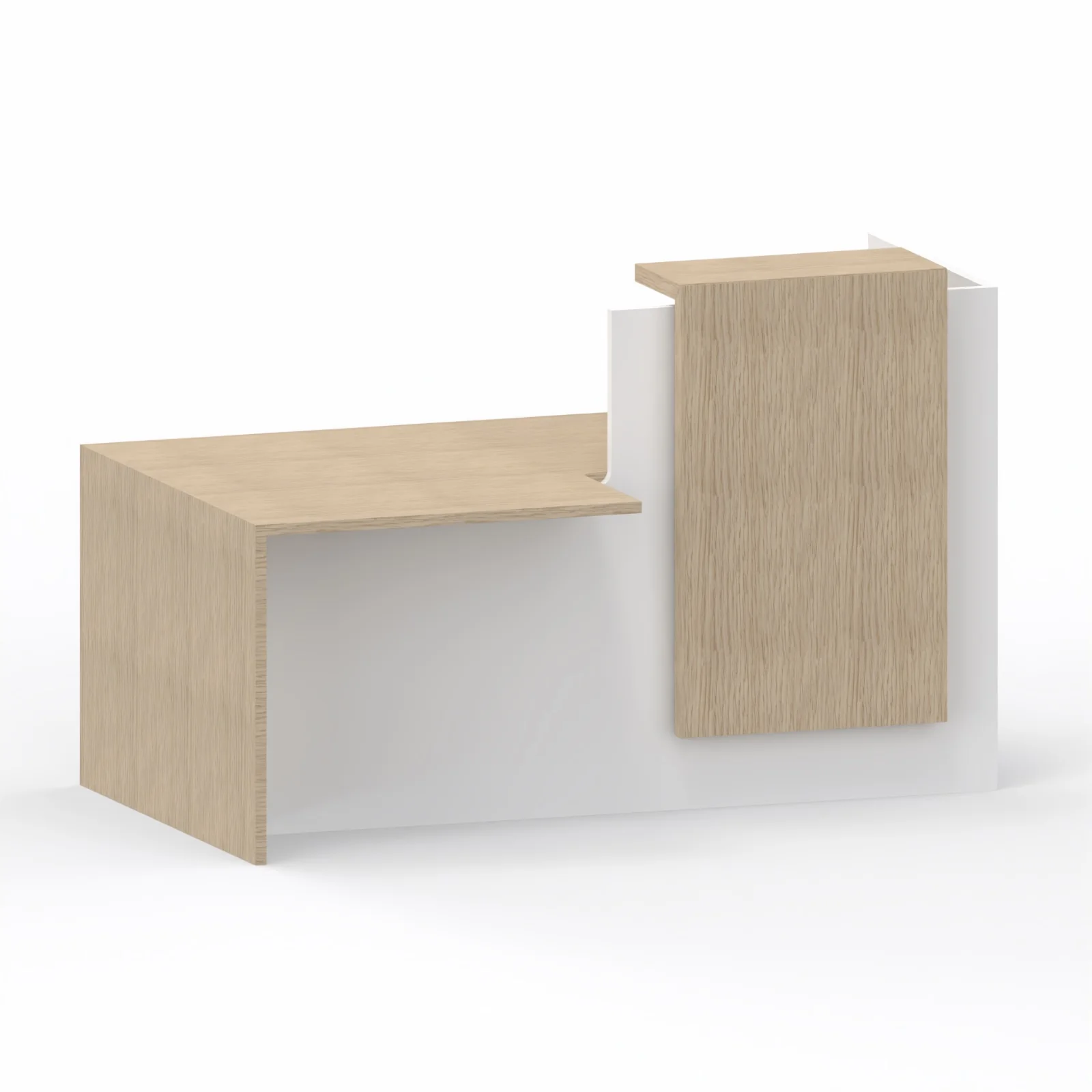 FIFTY | Banque d'accueil L 180 cm avec PMR intégrée