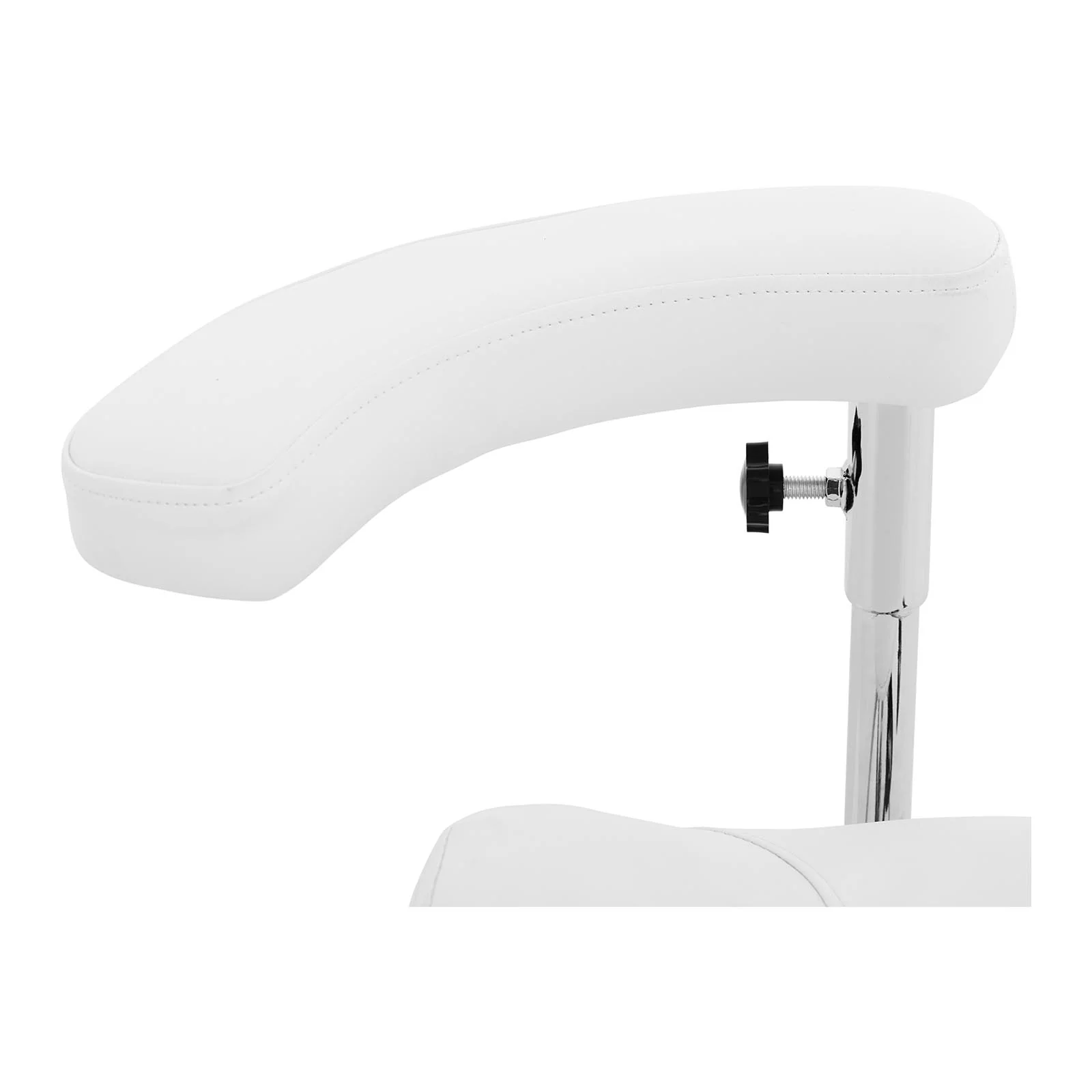 Siège-selle de cheval avec accoudoir dossier et siège réglables en hauteur blanc 14_0007866