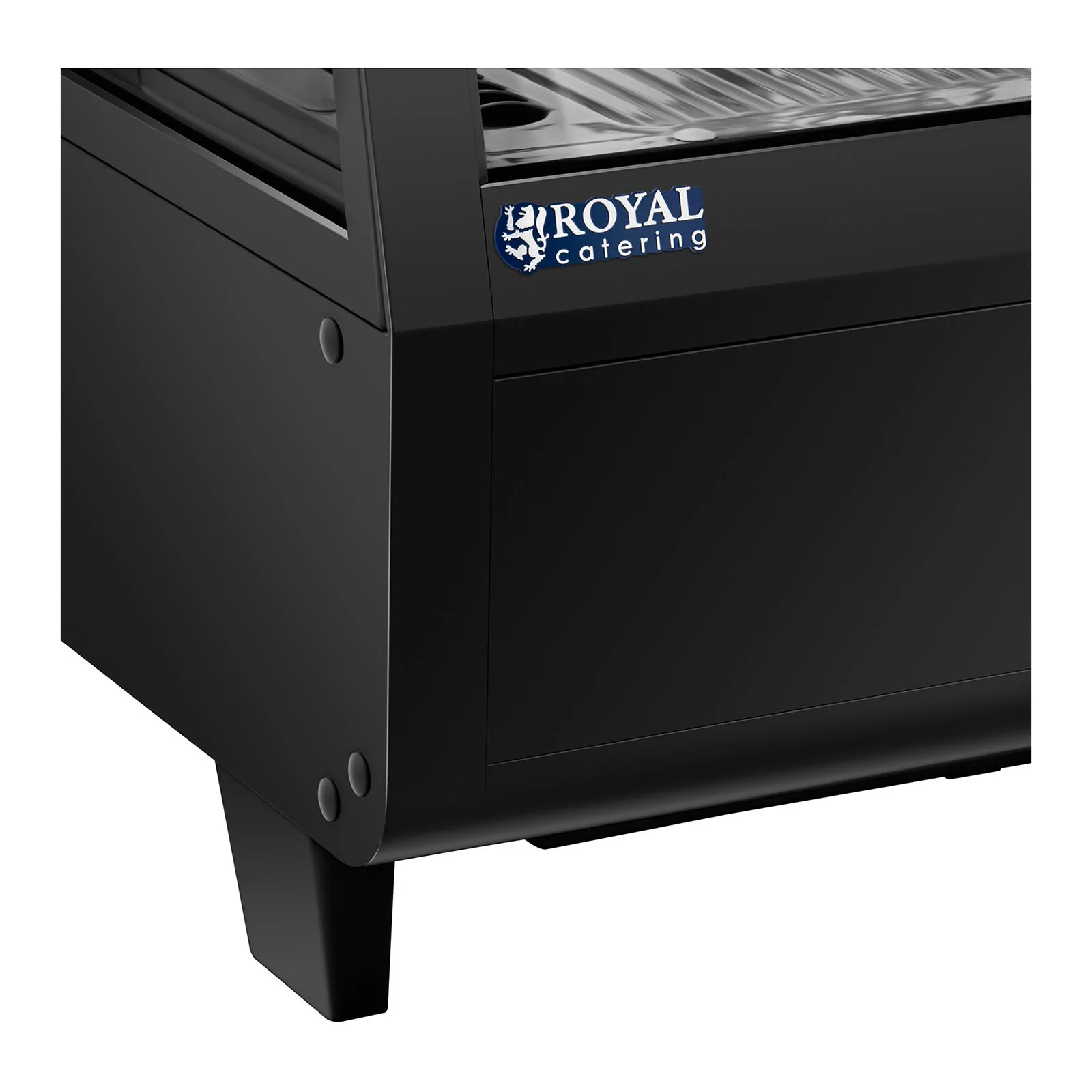 Vitrine réfrigérée 100 litres 3 niveaux plastique verre trempé noir 14_0005388